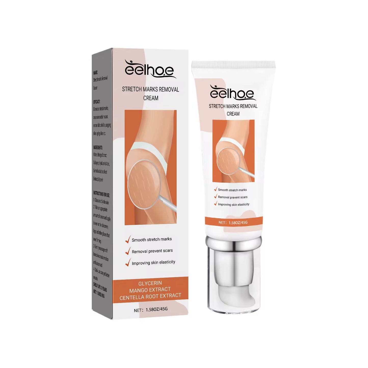 OEM ODM Crème réparatrice organique naturelle pour les vergetures la meilleure crème d'élimination des vergetures Soins de santé