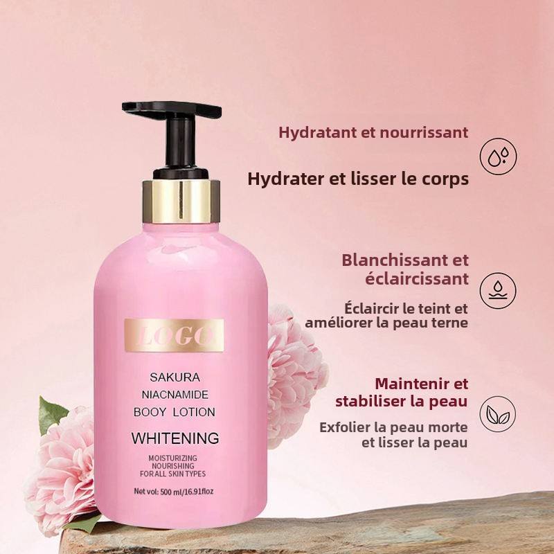 Éclaircir la peau lotion blanchissante supérieure sakura lotion niacinamide sérum lotion