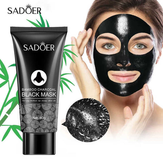 masque Facial masque de nettoyage en profondeur masque noir au bambou charbon de bois