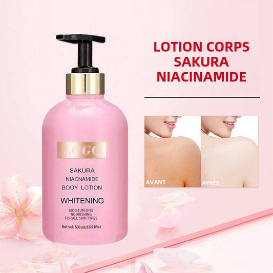 Éclaircir la peau lotion blanchissante supérieure sakura lotion niacinamide sérum lotion