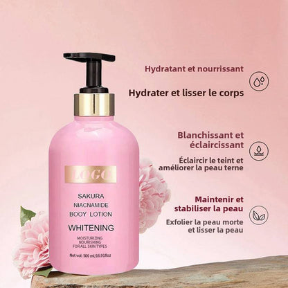 Éclaircir la peau lotion blanchissante supérieure sakura lotion niacinamide sérum lotion